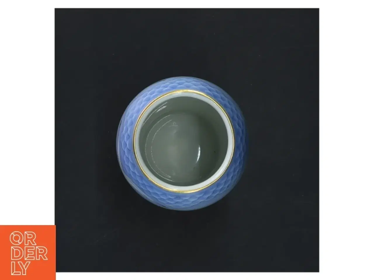 Billede 3 - Blå vase med mågemotiv fra Bing & Grøndahl (str. 13 cm)