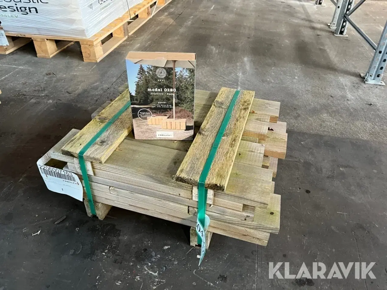 Billede 1 - Træpakke Arki Kit 0120 sidebord/base 5 sæt