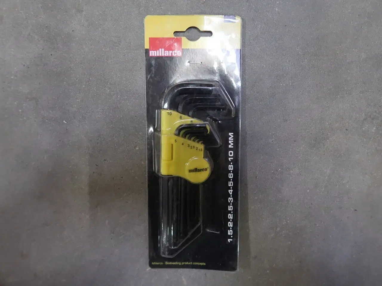 Billede 2 - 9 pk. Work it by millarco  unbrakonøglesæt med kugle 1,5-10 mm