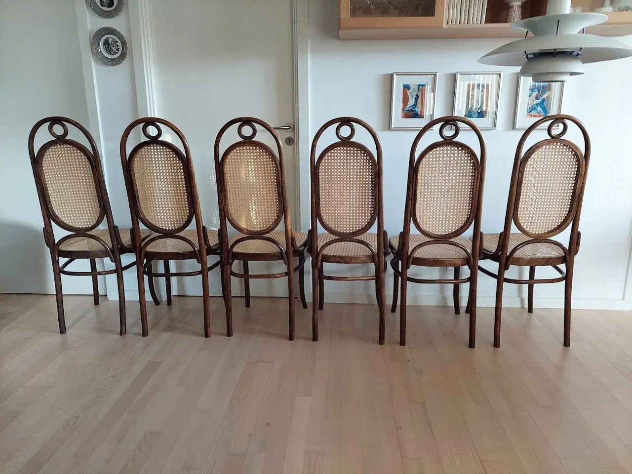 Billede 2 - 6 høje Thonet Wienerstole (Michael Thonet)