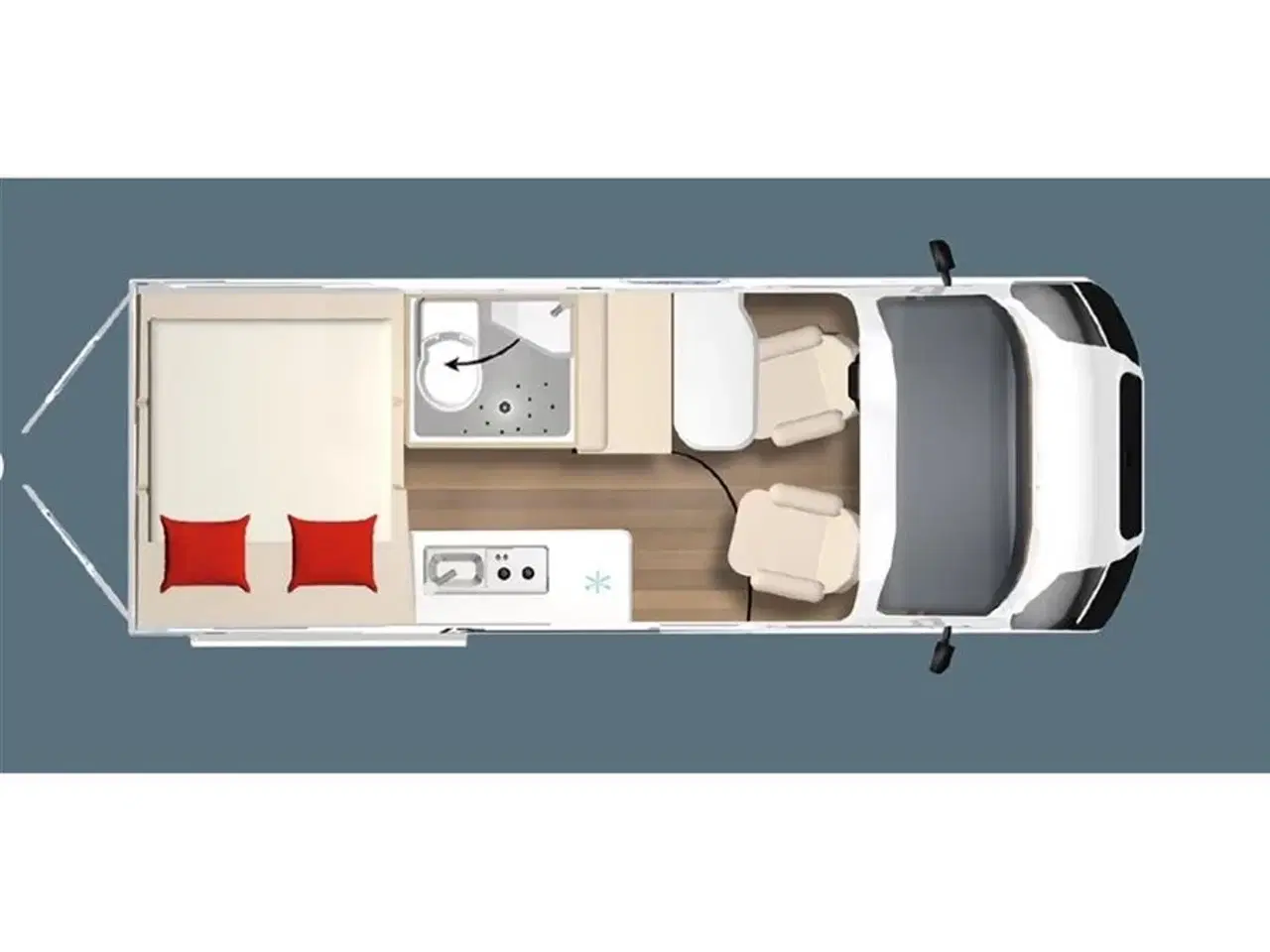 Billede 16 - 2026 - Bürstner B66 C 600 m. automatgear   NYHED! Bürstner B66 C 600 2026 - kampagnemodel med automatgear - Kan ses nu hos Camping-Specialisten.dk