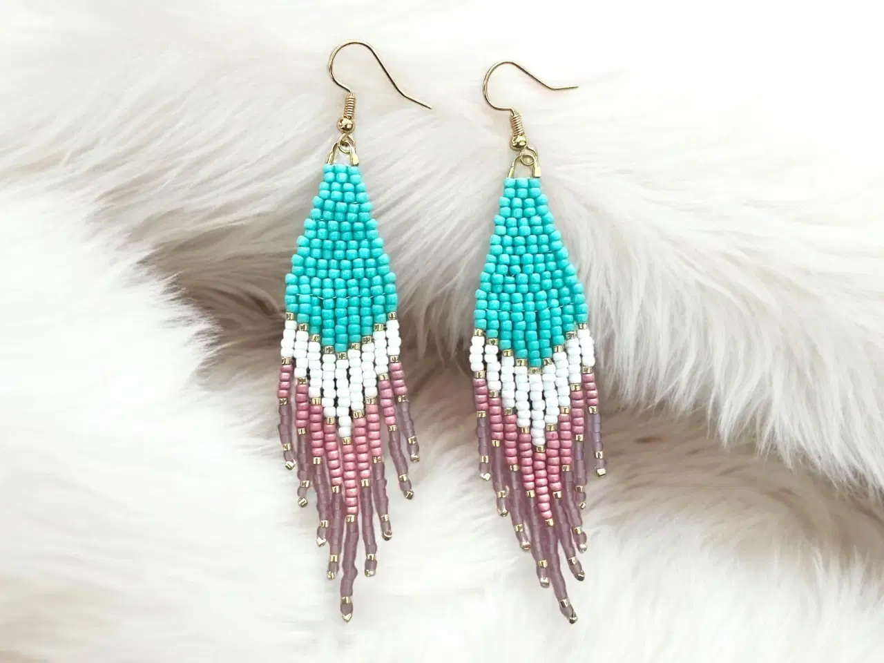 Billede 4 - Grønlandske øreringe, håndlavede 