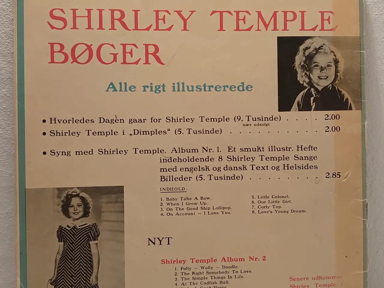Billede 2 - Shirley Temple: Nu er jeg otte aar. Branner 1938