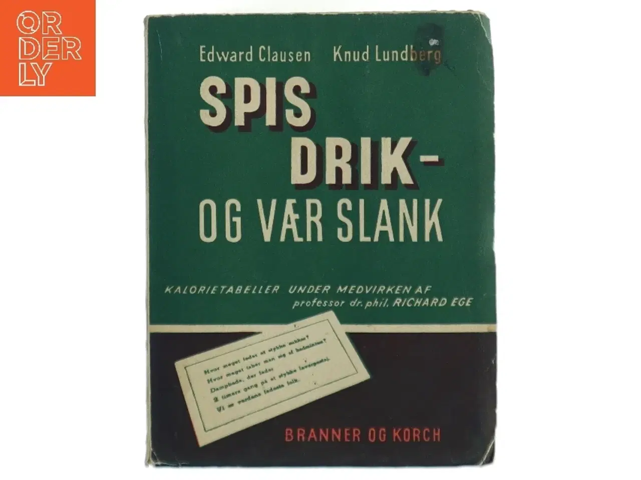 Billede 1 - Edward Clausen og Knud Lundberg: Spis, drik - og vær slank