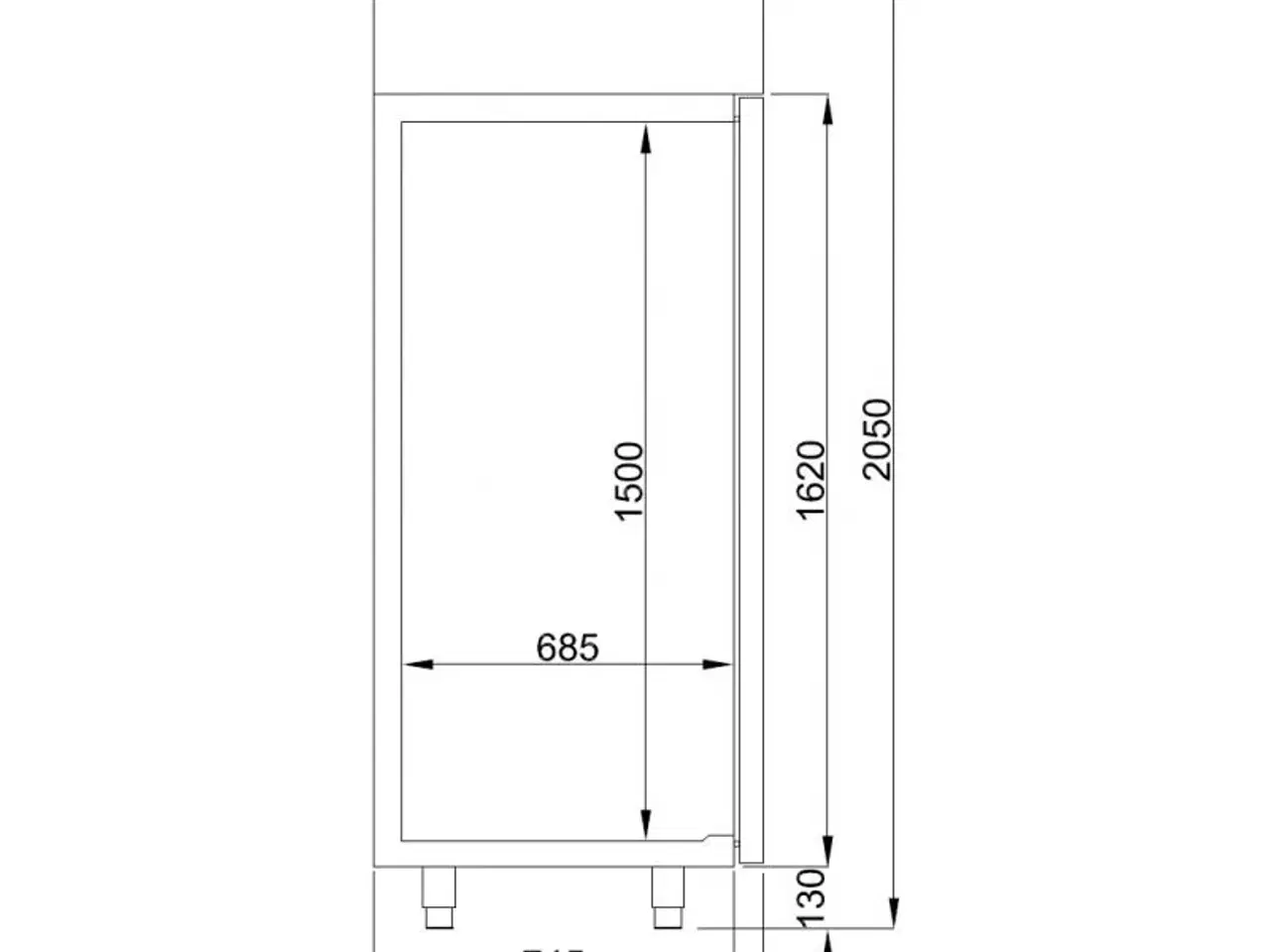 Billede 2 - Combisteel industrifryseskab – 700 liter