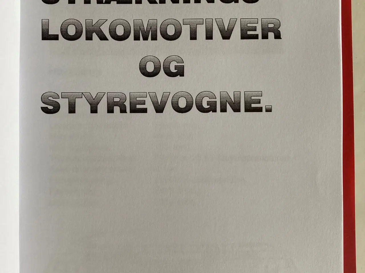 Billede 3 - DSB A4 hæfte "Trækkrafmateriel for Fjerntrafik"