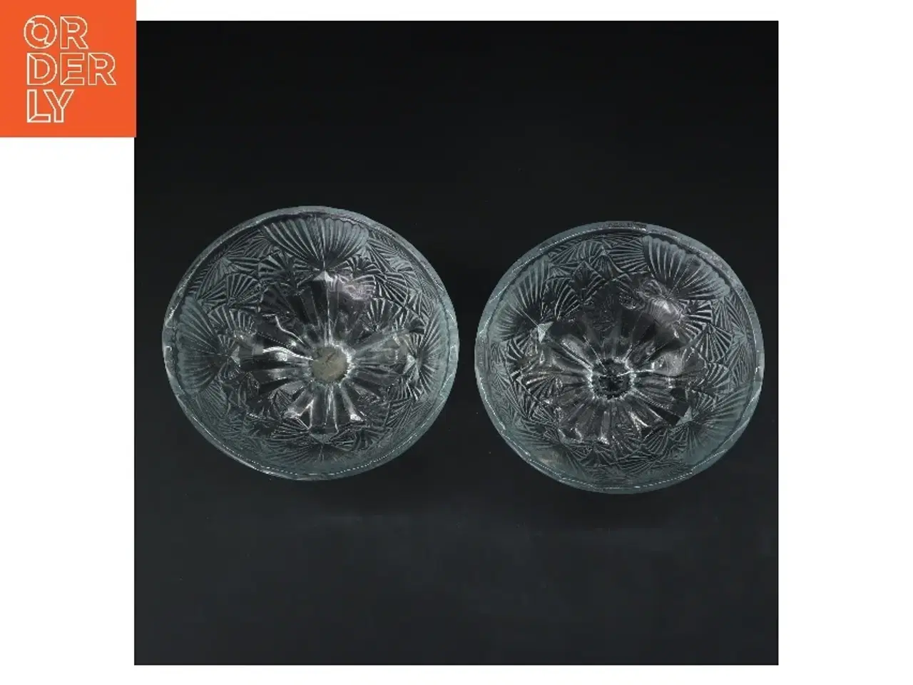 Billede 3 - Vintage glas skåle på fod (str. 2 stk Ø 13 cm højde 15 cm)