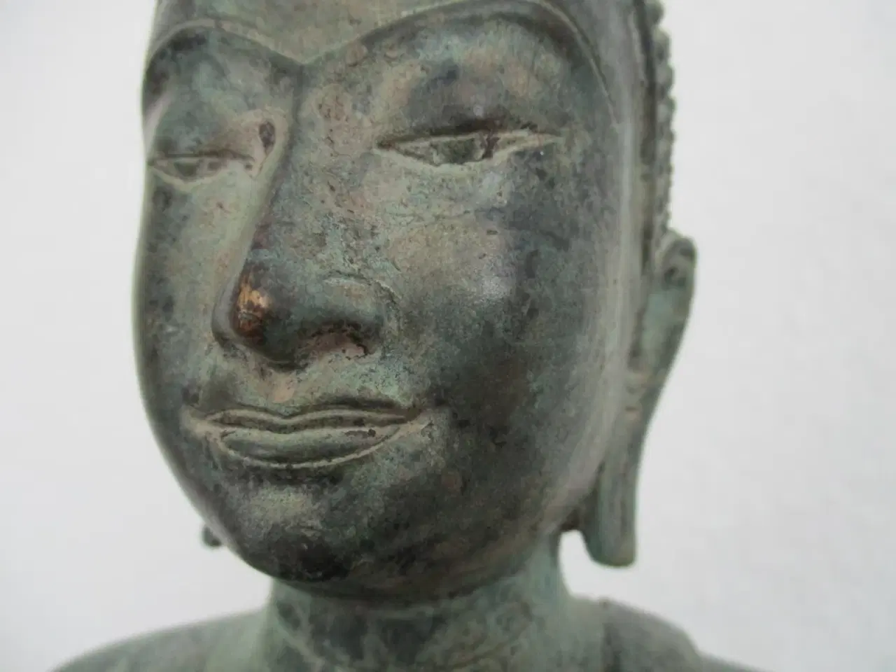 Billede 3 - Stor antik Buddha-statue - 44 cm - Thailand