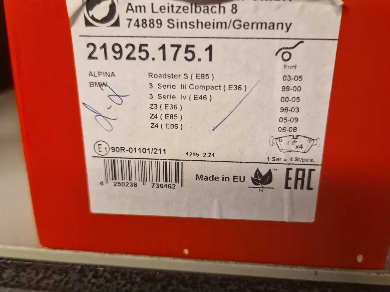 Billede 2 - Bremser komplet for + bag BMW E36 E46