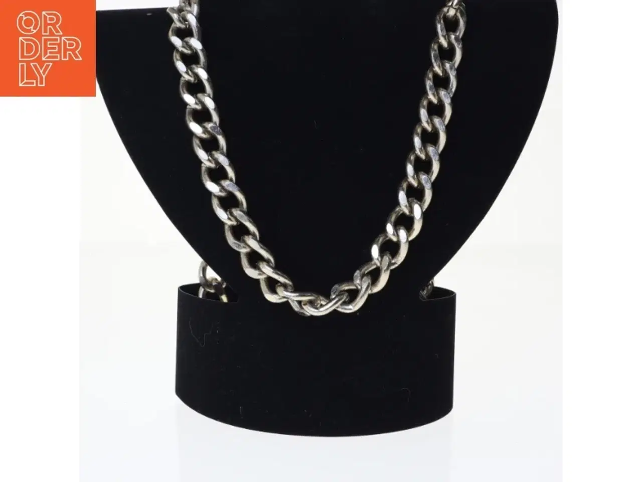 Billede 1 - Sølvfarvet halskæde (str. 90 cm)