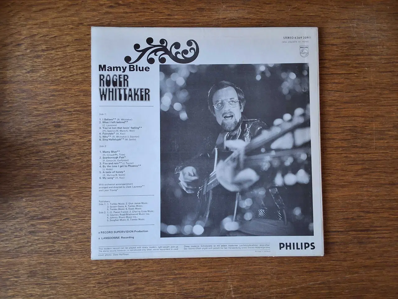 Billede 2 - LP - ROGER WHITTAKER, MAMY BLUE 