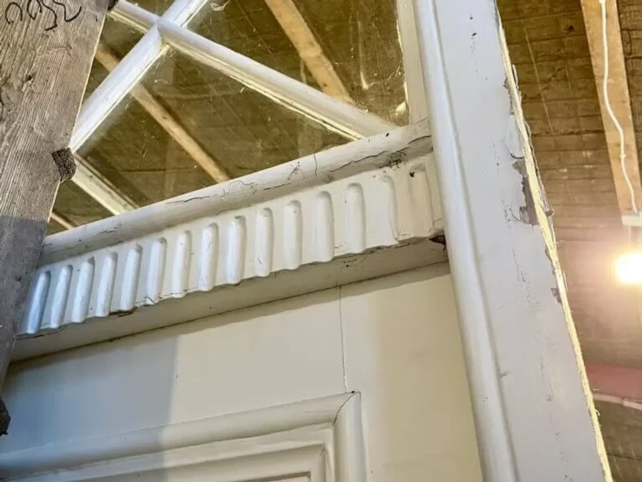 Billede 2 - Meget stor, dobbelt hoveddør m. overstykke