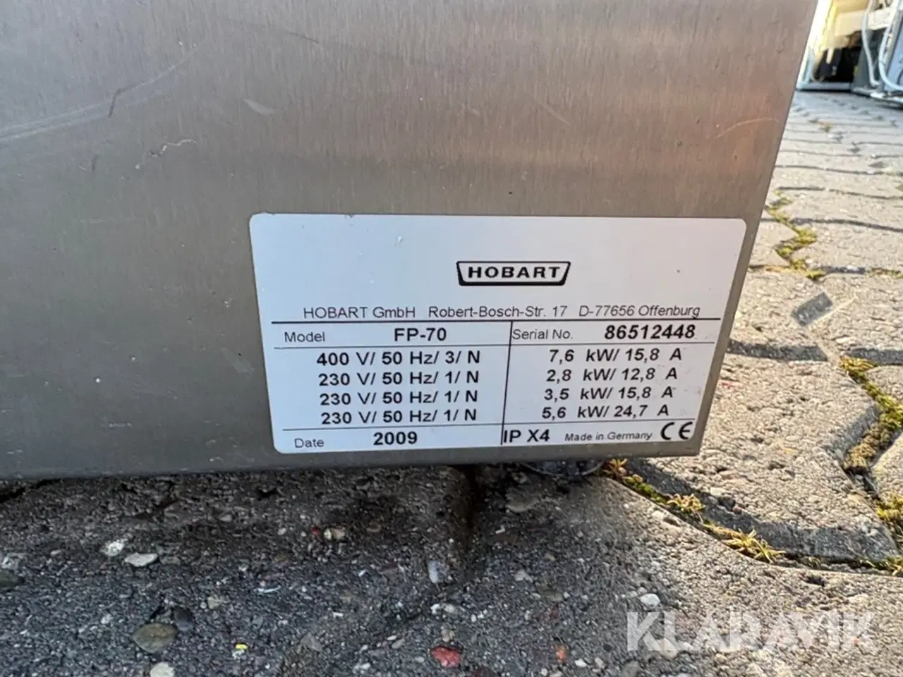 Billede 7 - Industriopvasker Hobart FP-70