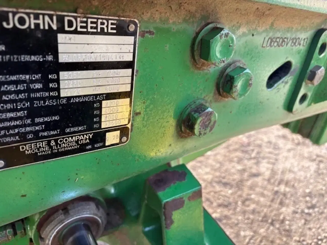 Billede 7 - John Deere 6506 FRONTVÆGTE,