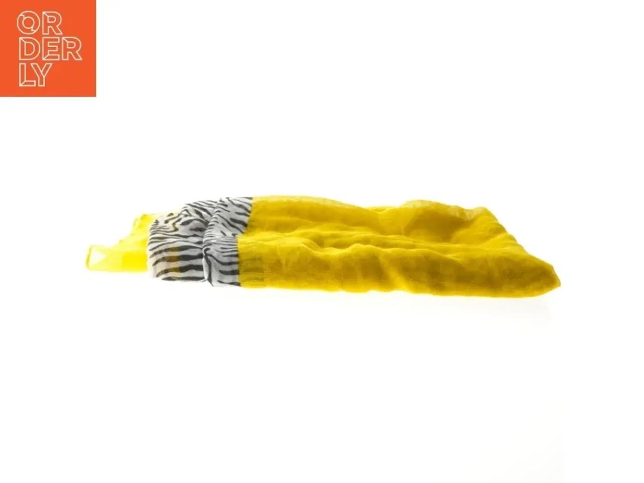 Billede 2 - Tørklæde med zebra- og gult mønster (str. 122x160 cm)