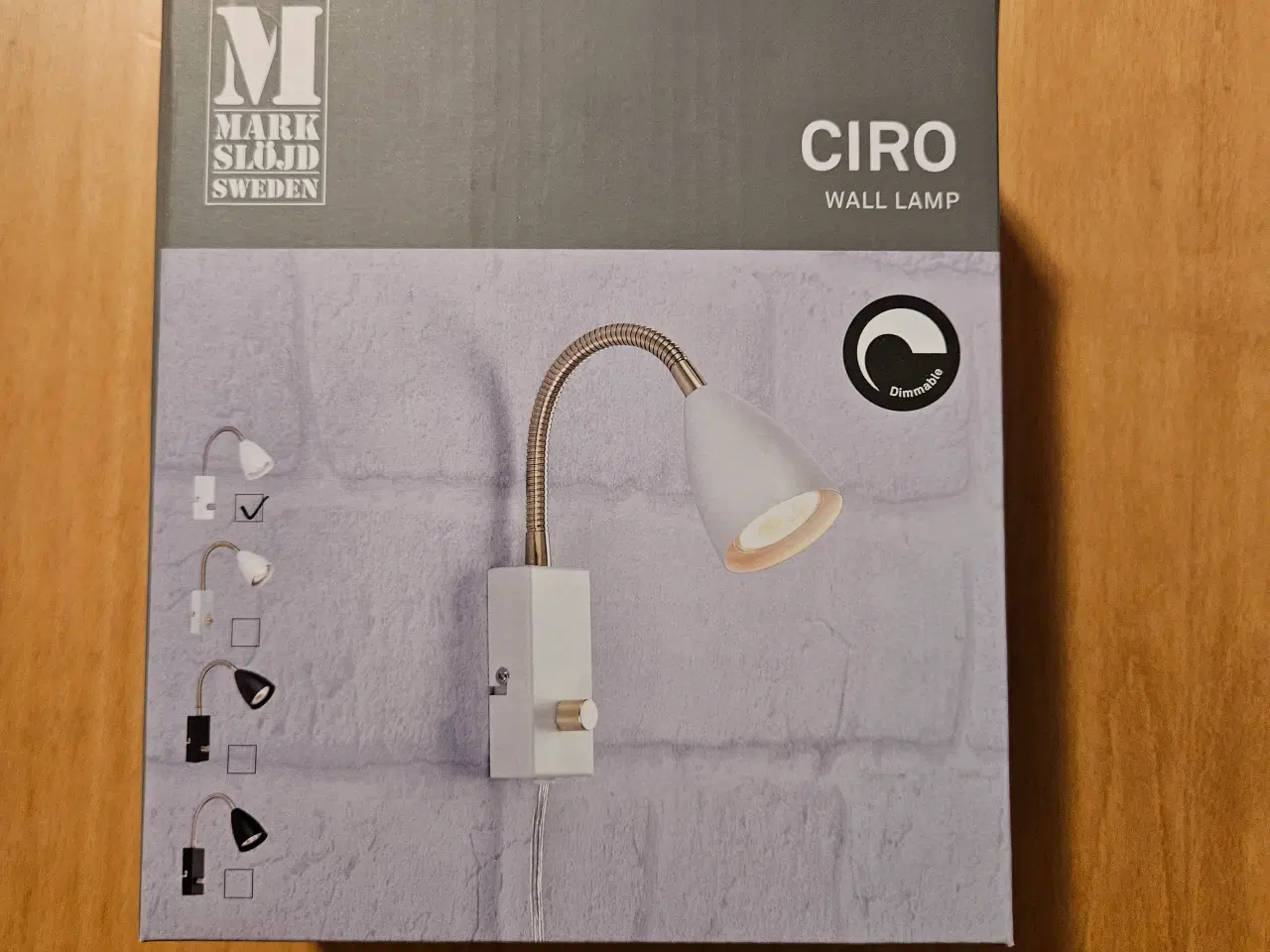 Billede 1 - Lampe til at hænge på væggen