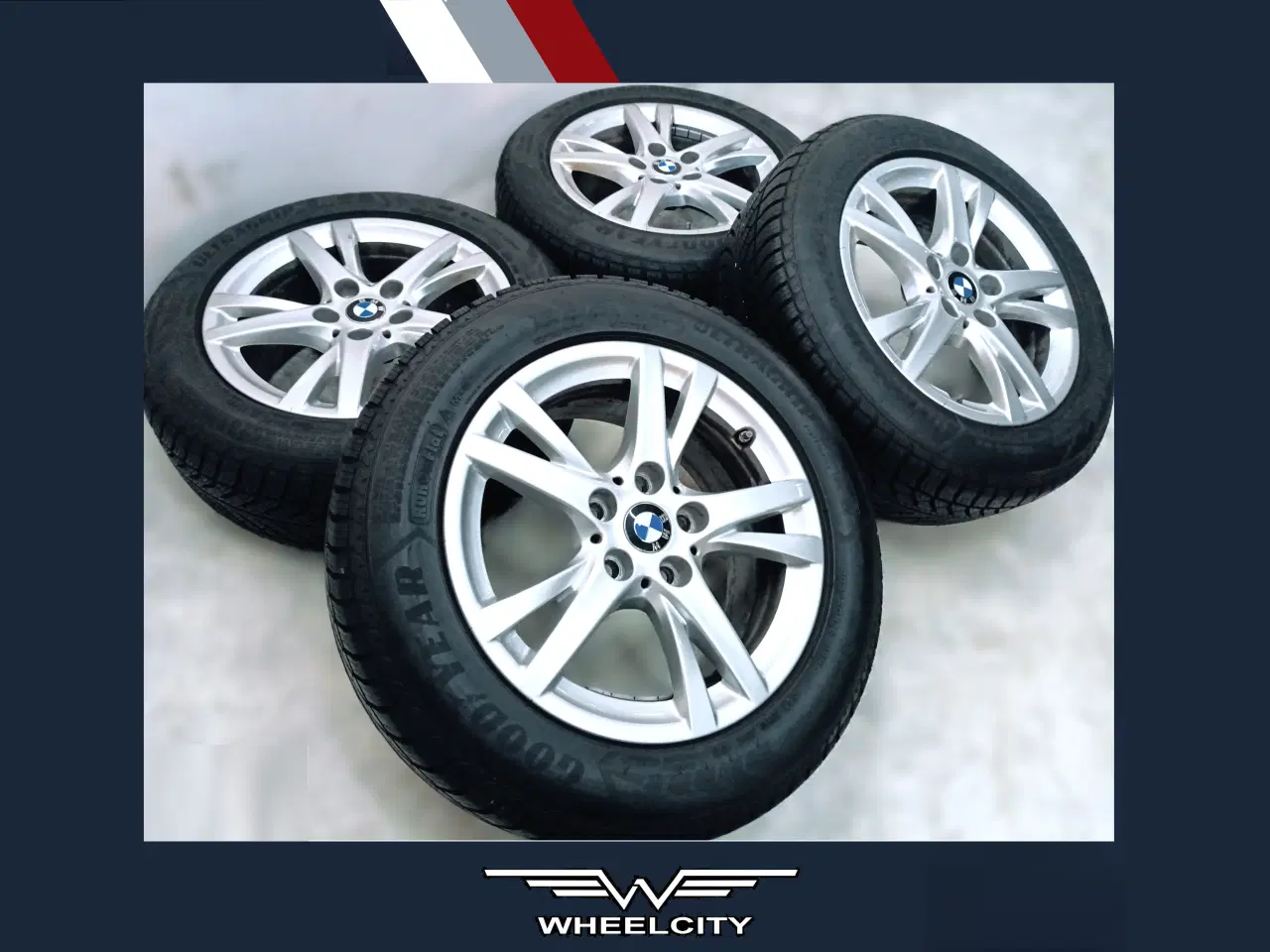 Billede 1 - 5x112 16" ET52 nav 66,6ø BMW vintersæt inkl.TPMS