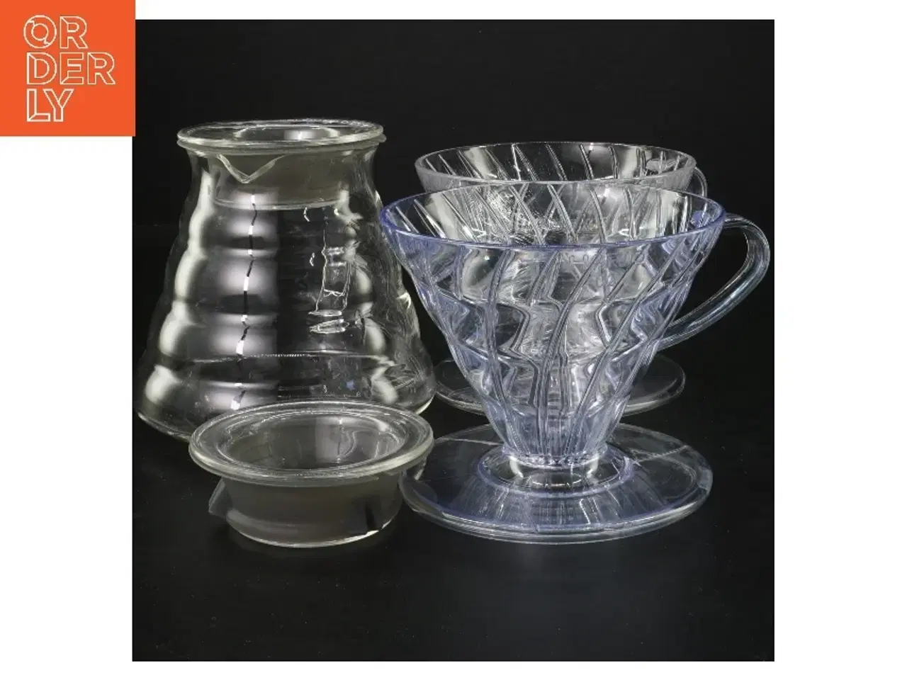 Billede 2 - Hario kaffe bryggesæt fra Hario (str. 9,5x Ø11,5 og 14 cm)