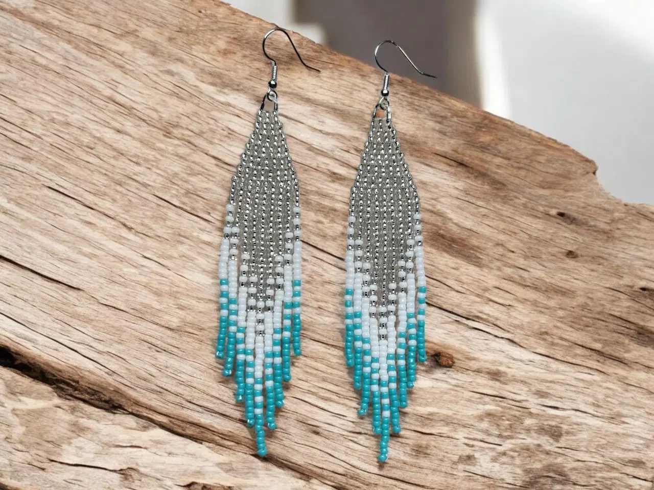 Billede 4 - Grønlandske øreringe, håndlavede 