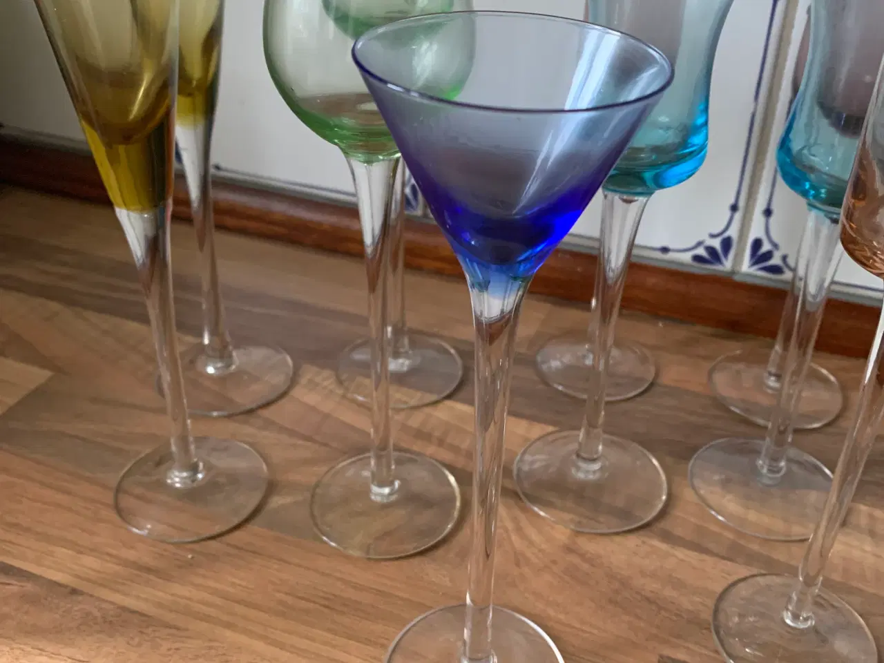 Billede 4 - Snapseglas i forskellige farver 