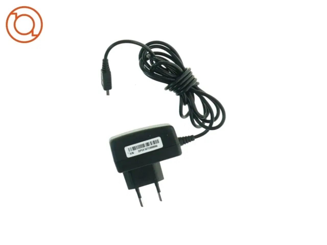 Billede 2 - Sort oplader med USB-mini stik (str. 187 cm)