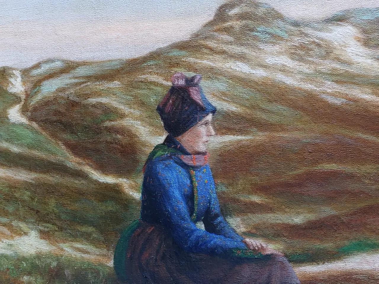 Billede 3 - PEDER RIBER - ( 1863-1936 ) - oliemaleri .- FANØ