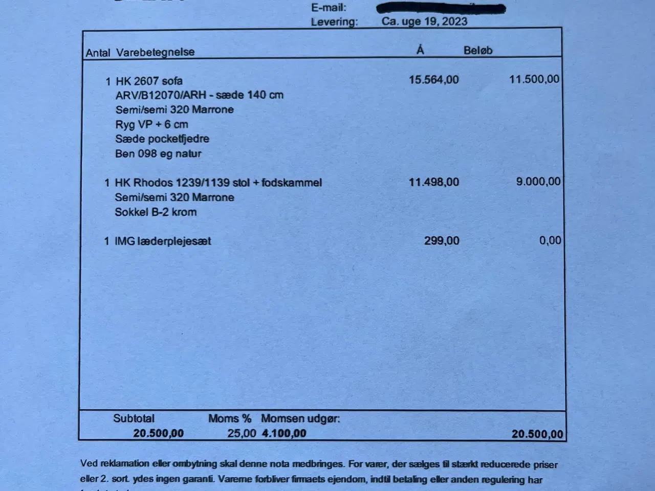 Billede 12 - Hjort Knudsen sofa 2 1/2 personer og hvilestol