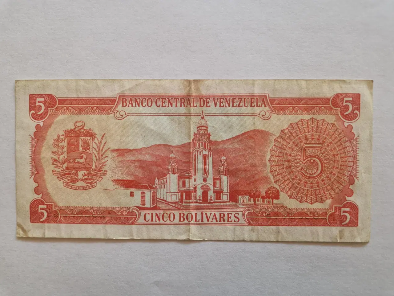 Billede 2 - 5 Bolivares 1989 Venezuela