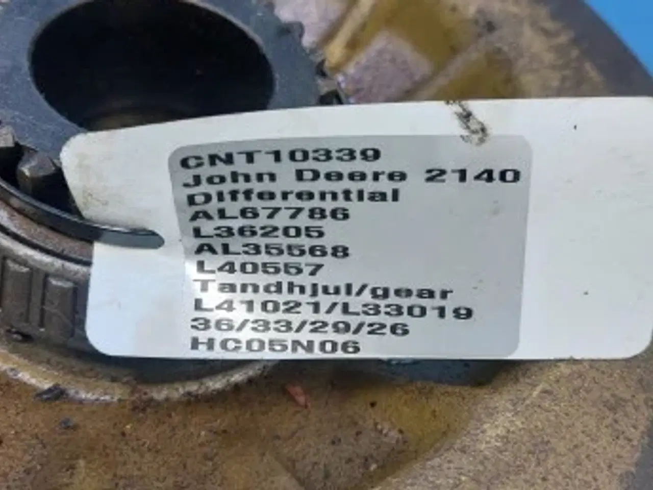 Billede 21 - John Deere 2140 Differential Sæt AL67786 