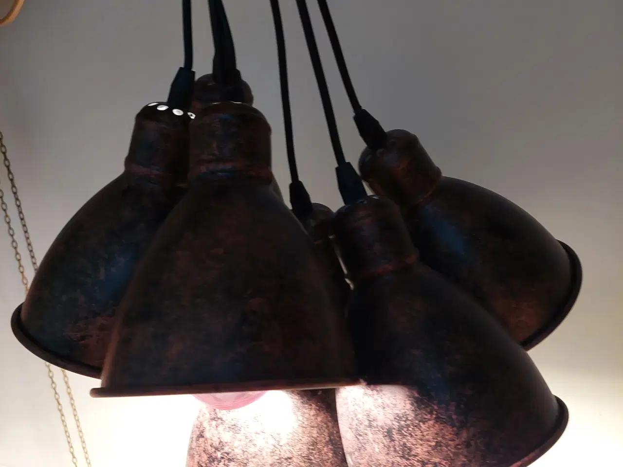 Billede 4 - Loft lamper i metal - 7 stk.