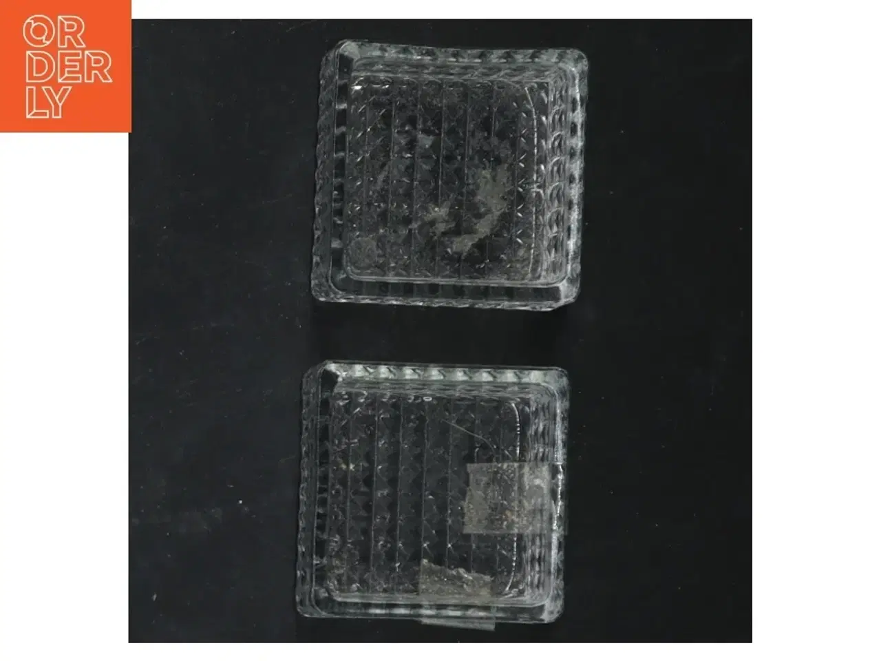 Billede 3 - Sæt med to glasfade (str. 5,5 cm. 2 styk)