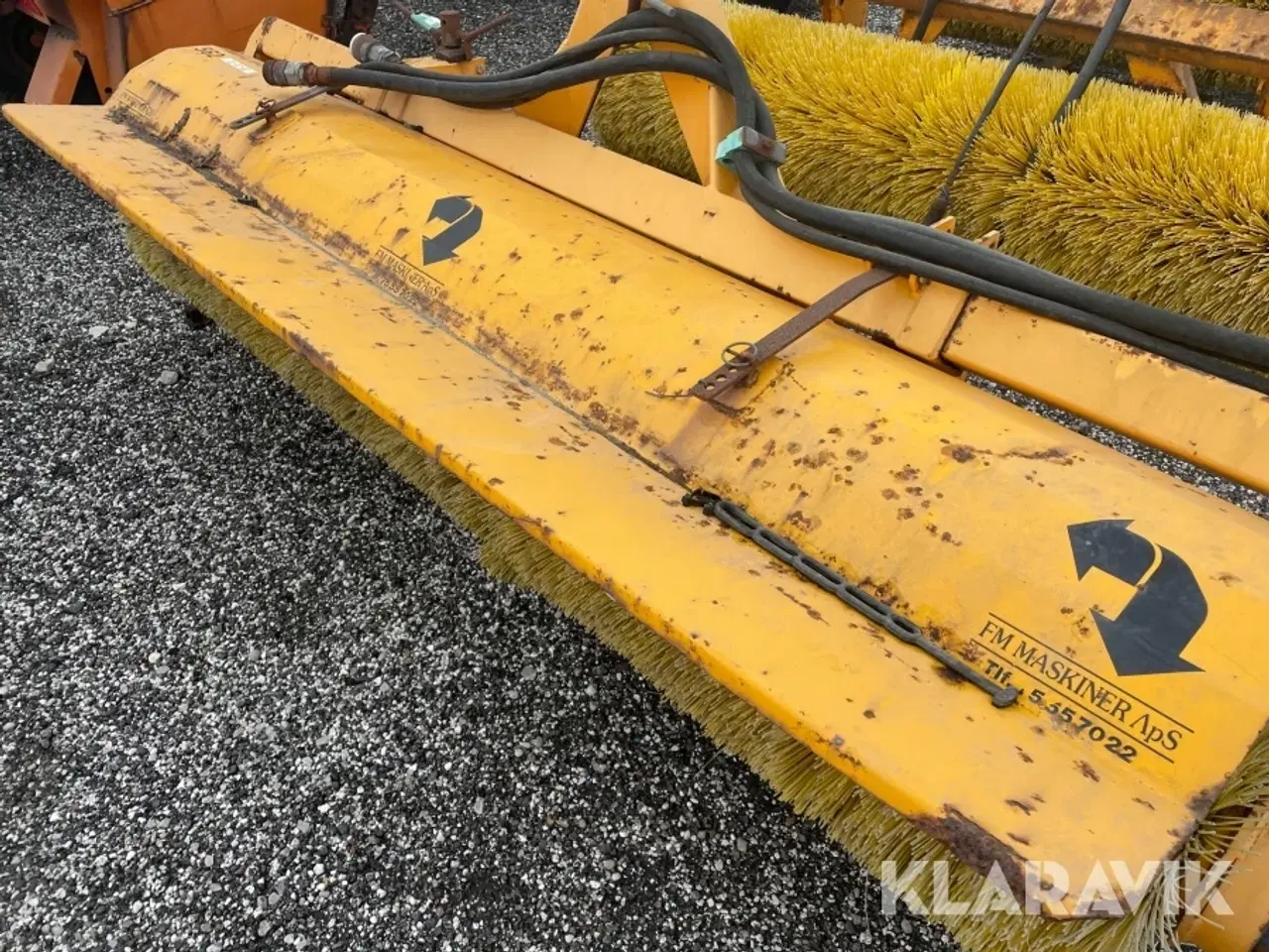 Billede 10 - FM Maskiner MF 390 T hydraulisk kost til traktor FM