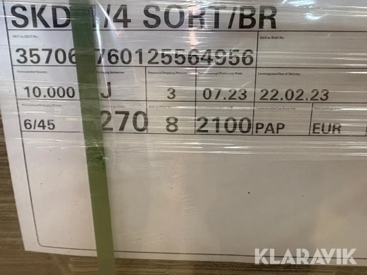 Billede 7 - Papkasser Smurfit Kappa SKD 1/4 151 sort/brun 405 styk. anslået