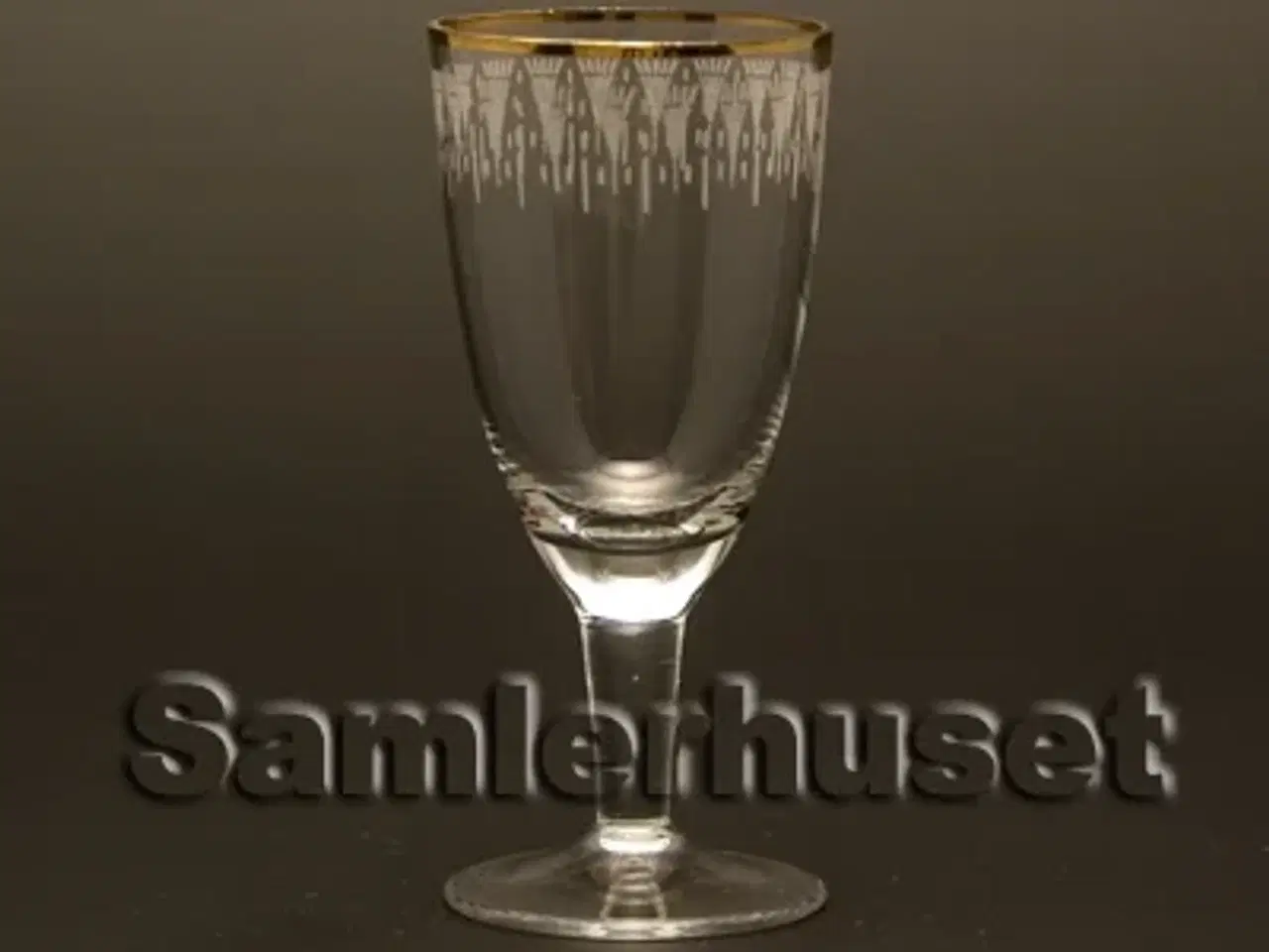 Billede 1 - Kongeå Snapseglas. H:75 mm.