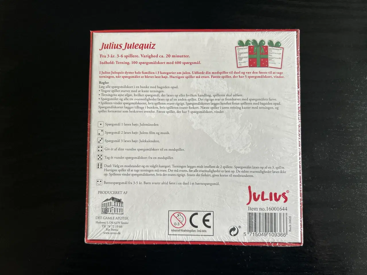 Billede 2 - Julius julequiz familie spil 3-6 spillere 