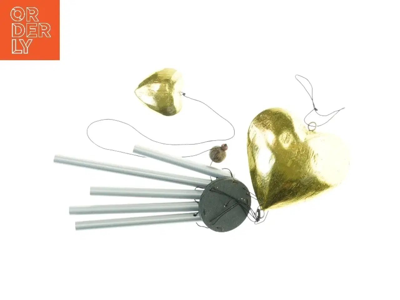 Billede 2 - Vindspil med hjerteformet top (str. 32x10 cm)