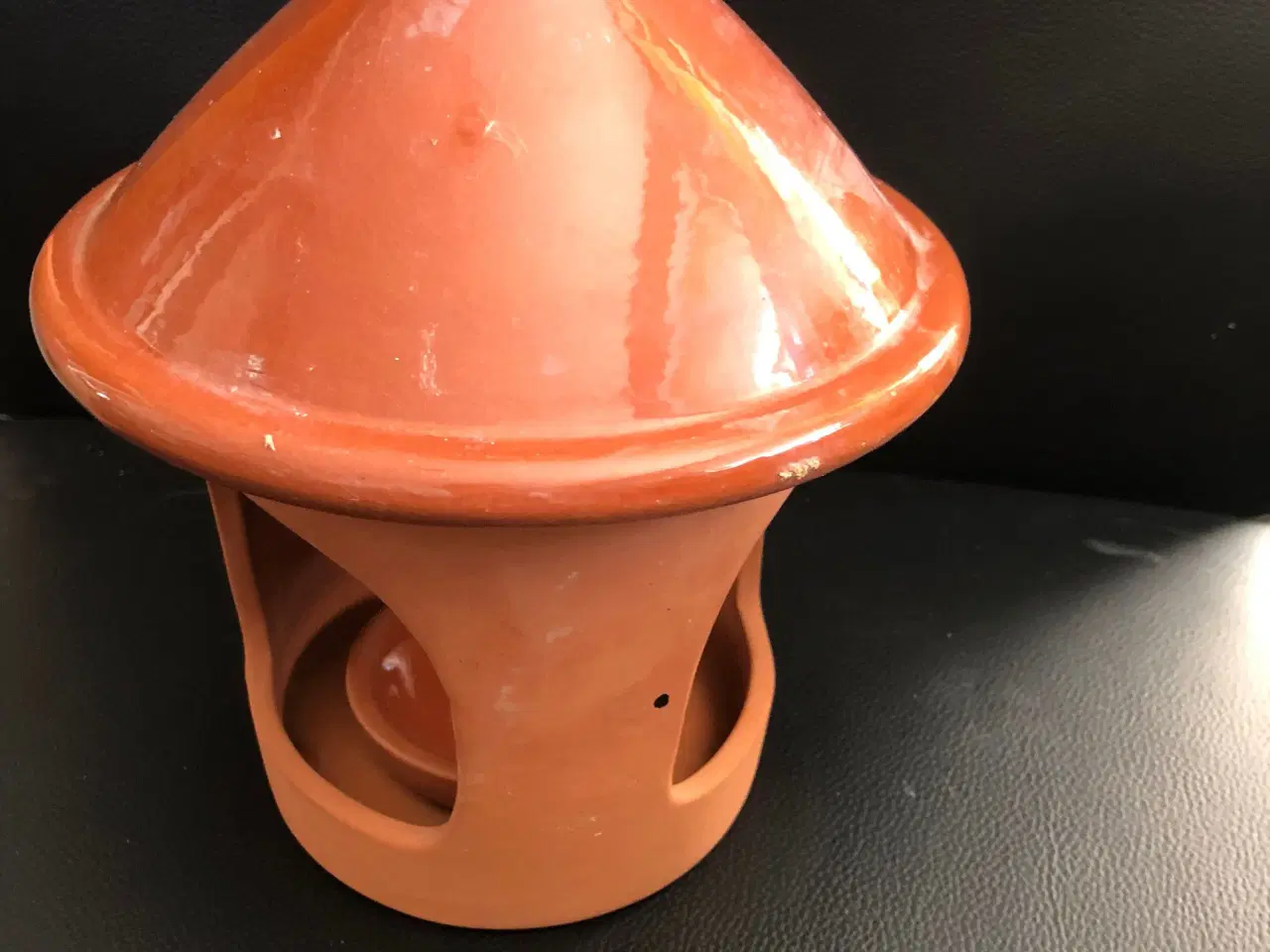 Billede 3 - Foderhus i keramik - alternativt bruges til lys