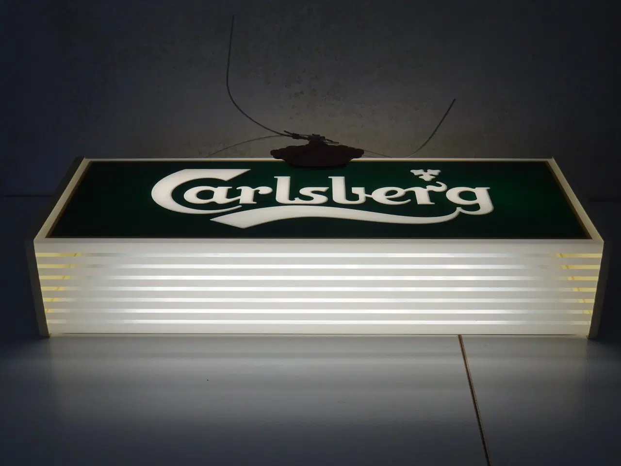 Billede 3 - Carlsberg lysskilt dobbelt sidet med kongekroner