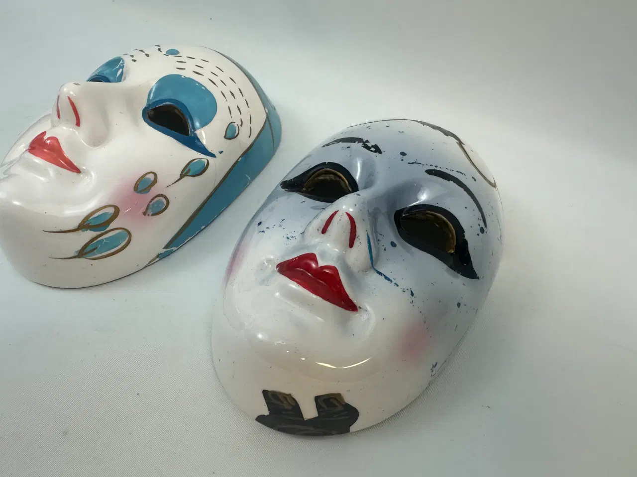 Billede 4 - 2 stk. flotte masker i porcelæn