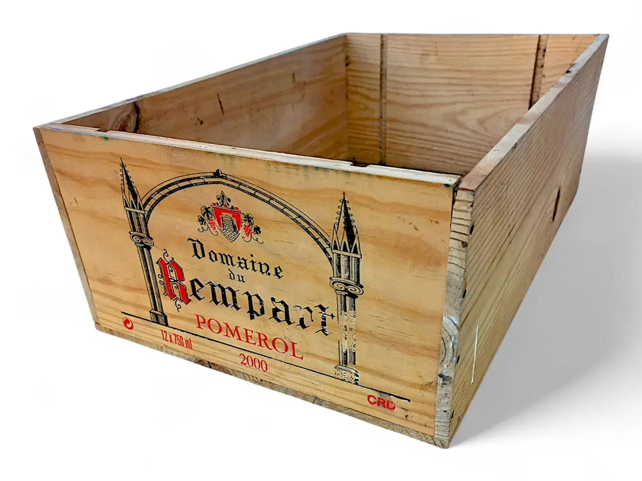 Billede 3 - Original fransk Pomerol vinkasse i træ