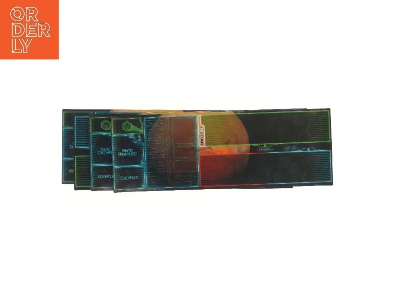 Billede 1 - Spillemåtter til Terraforming Mars - card game (str. 4 stk 22x63 cm)