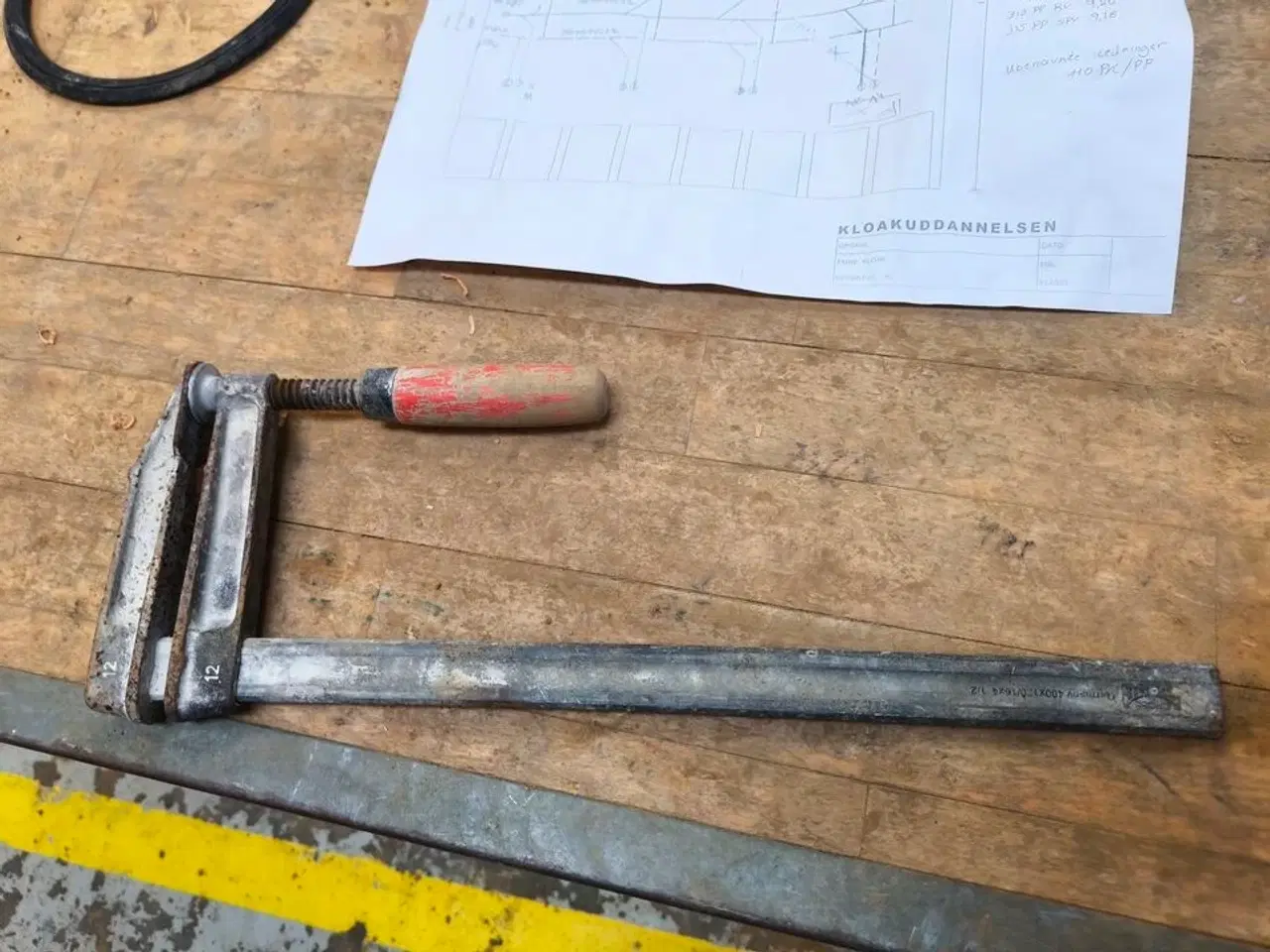 Billede 4 - Filebænk m. RIDGID kæberørholder