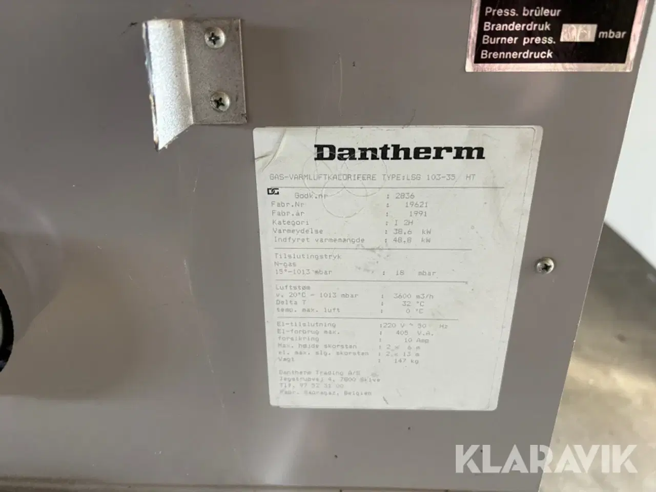 Billede 8 - Fyr Danatherm LSG 103-35 HT