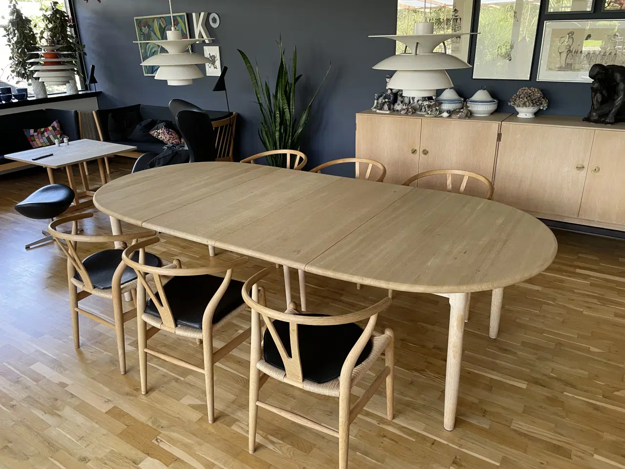 Billede 1 - Spisebord, massiv sæbe behandlet EG