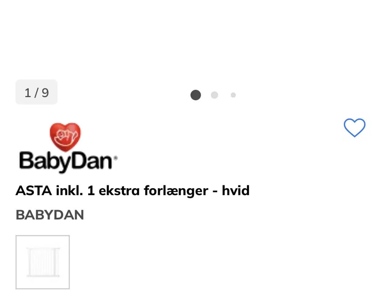 Billede 1 - Baby sikkerhedsgitter 