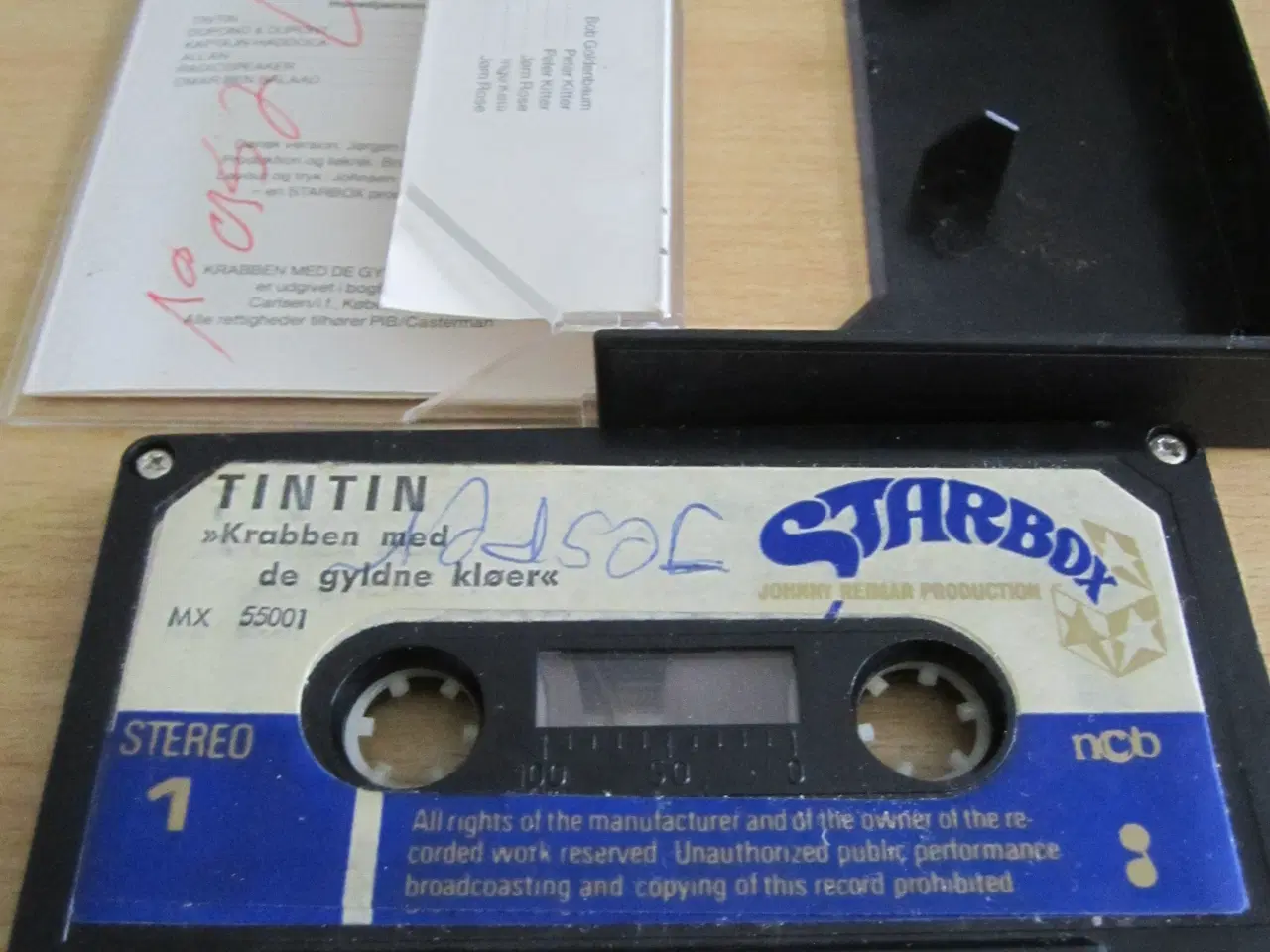 Billede 5 - TINTIN. Kassettebånd. 1975.