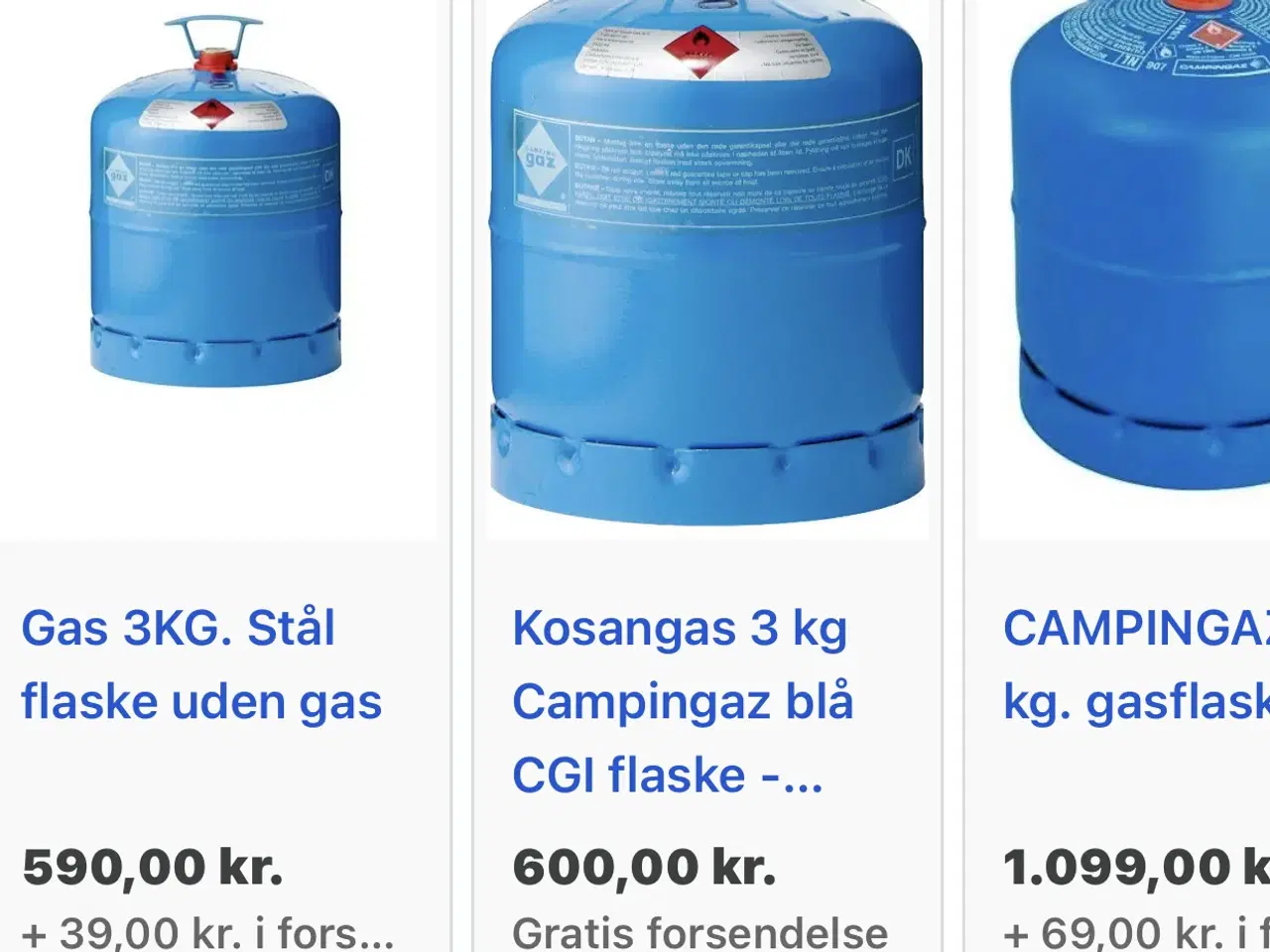 Billede 3 - Campinggaz 3kg med gas og regulator 