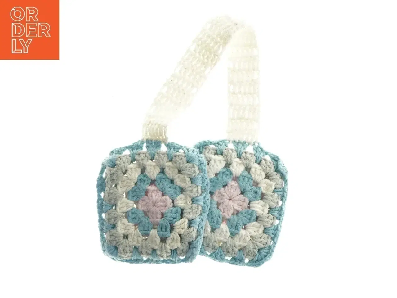 Billede 1 - Grydelapper i flot hæklet design (str. 76x16 cm)