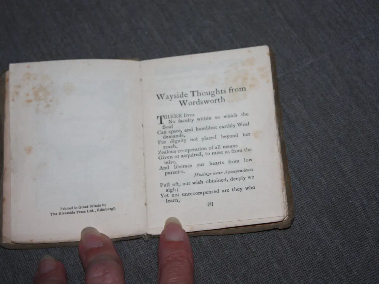 Billede 5 - Sesame Booklets Wayside Thoughts from Wordsworth