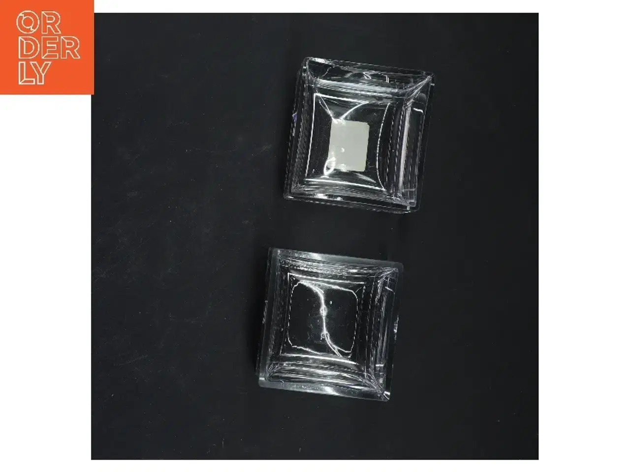 Billede 2 - Glas kubiske fyrfadsstager fra Lyngby Glas (str. 8x8x8 cm)